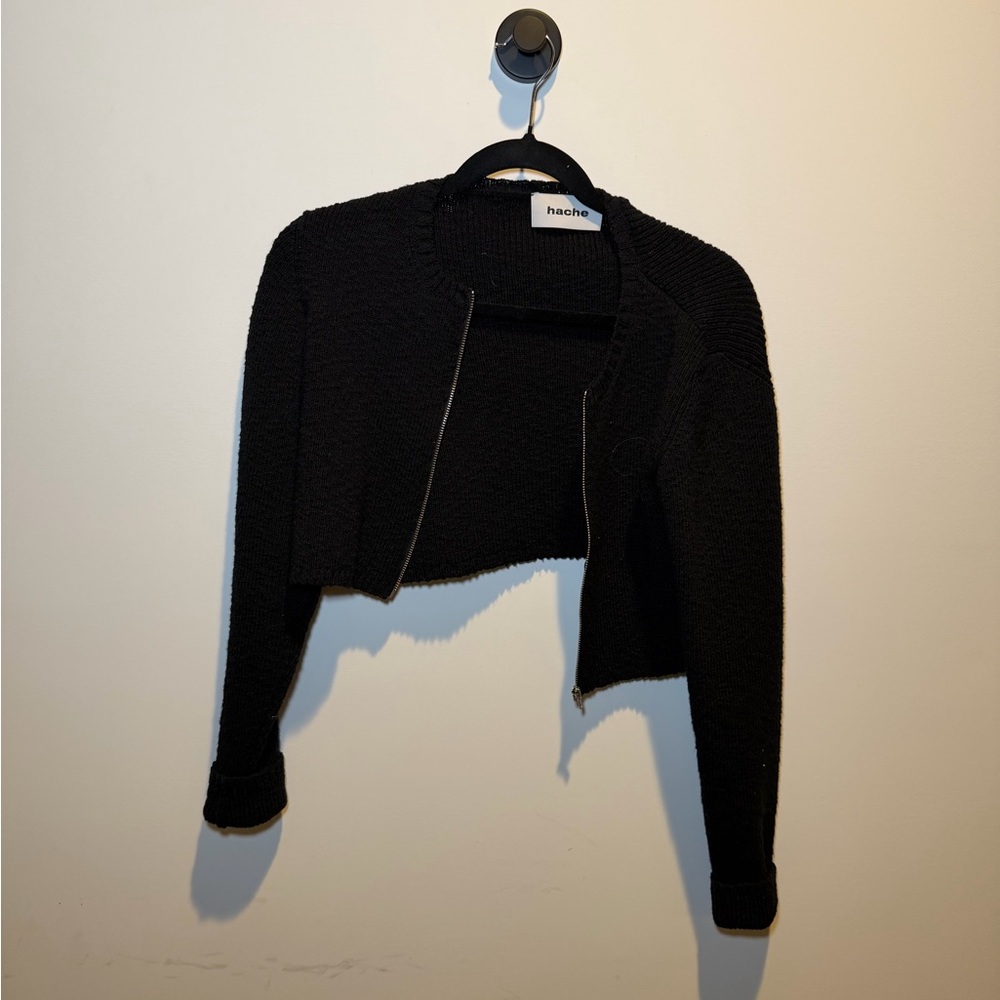 Hache Black Cropped‎ Sweater